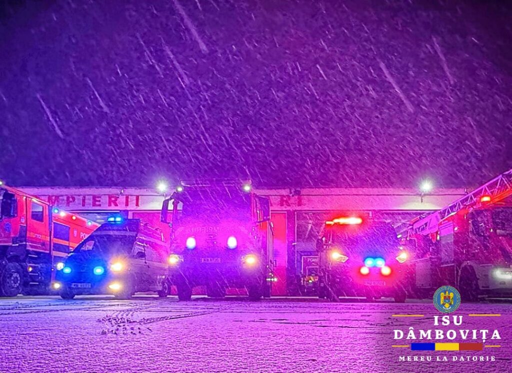 ISU Dâmbovița ne avertizează că în noaptea ce urmează, temperaturile vor scădea drastic și vor fi înregistrate ninsori abundente