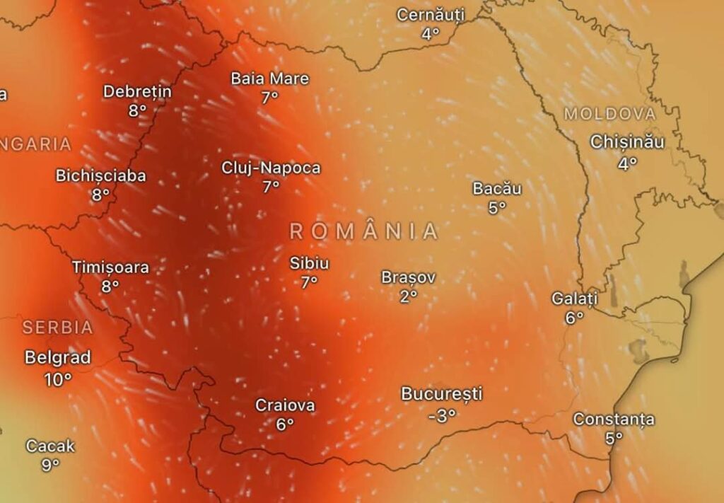 ATENȚIE LA CALITATEA AERULUI! O nouă masă de dioxid de sulf (SO2) va traversa România, iar nivelul acestuia va depăși limitele de siguranță