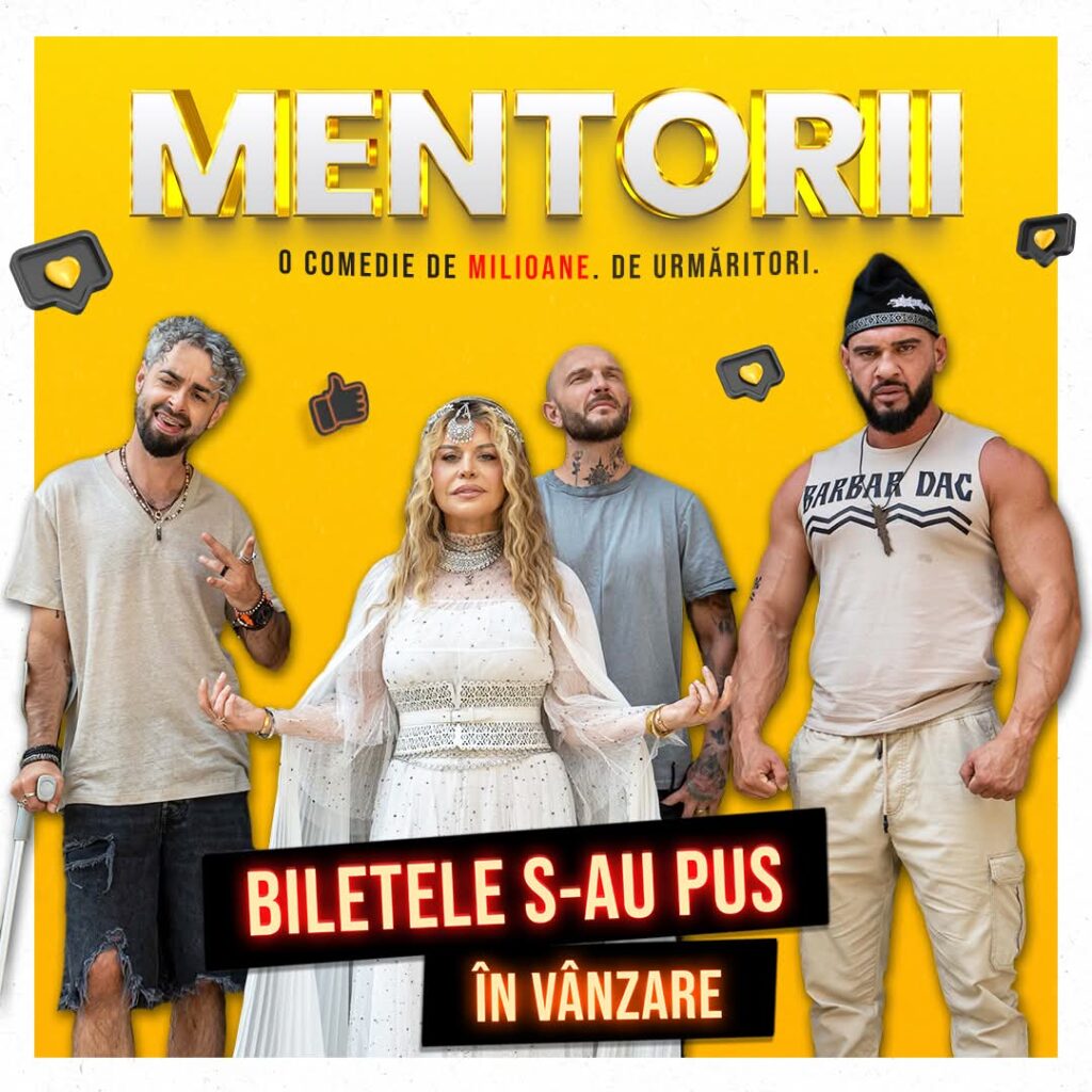 Mentorii, o comedie românească plină de râsete ajunge pe marele ecran la Cinema Independența din Târgoviște Mentorii la Cinema Independența din Târgoviște, o seară plină de umor și emoție!