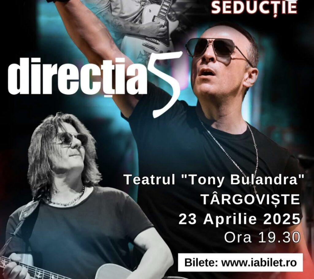 Pe 23 aprilie 2025, trupa Direcția 5 va susține un concert live la Teatrul „Tony Bulandra” din Târgoviște, parte din turneul lor „Seductie Live Tour 2025”