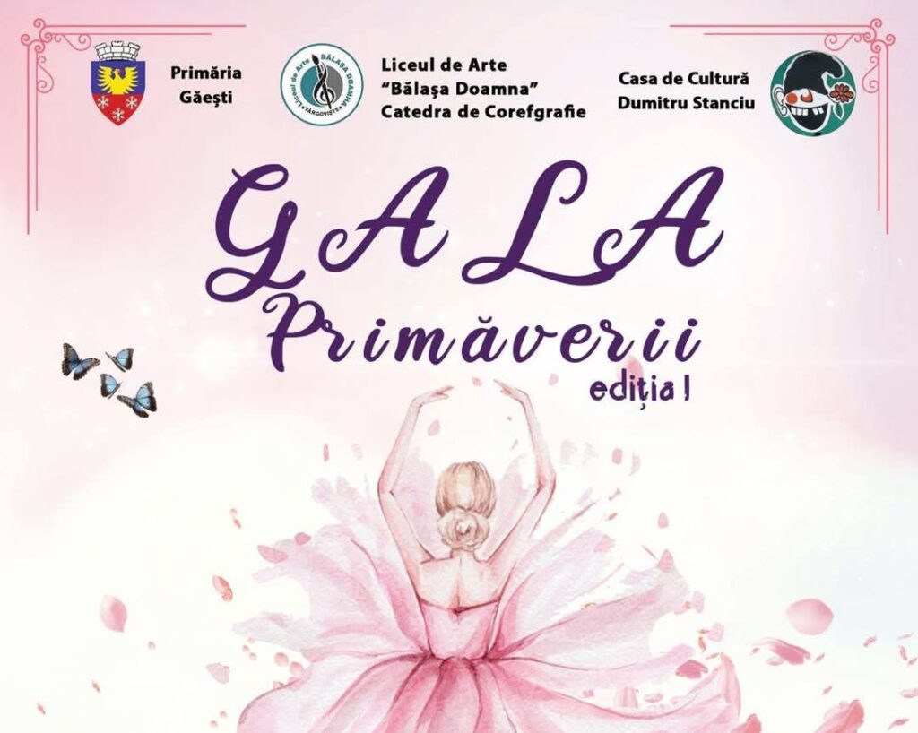 Liceul de Arte „Bălașa Doamnă” din Târgoviște lansează „Gala Primăverii”, un spectacol dedicat tinerelor talente din domeniul coregrafiei