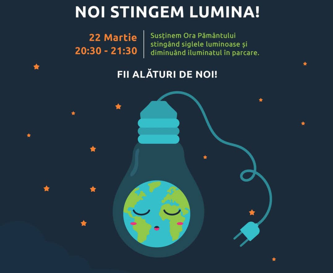 Ora Pământului 2025! Pe 22 martie, între orele 20:30 și 21:30, milioane de oameni din întreaga lume se vor alătura evenimentului global Ora Pământului,