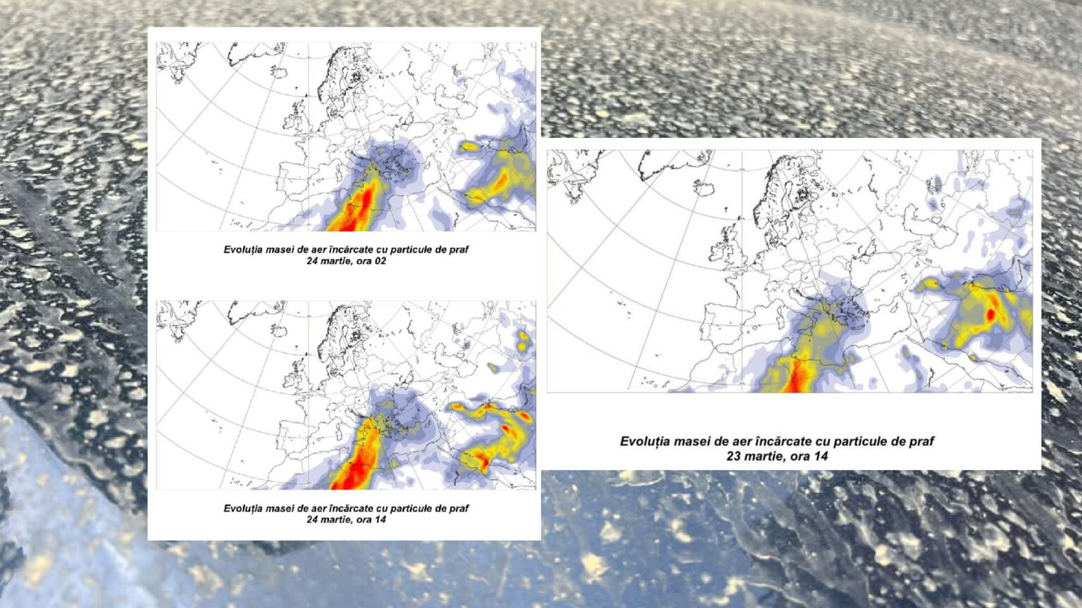 ATENȚIONARE DE ULTIMĂ ORĂ de la ANM : Praful saharian va afecta intens sudul României ATENȚIONARE DE ULTIMĂ ORĂ de la ANM, praful saharian va afecta intens sudul României în perioada 23 - 27 martie