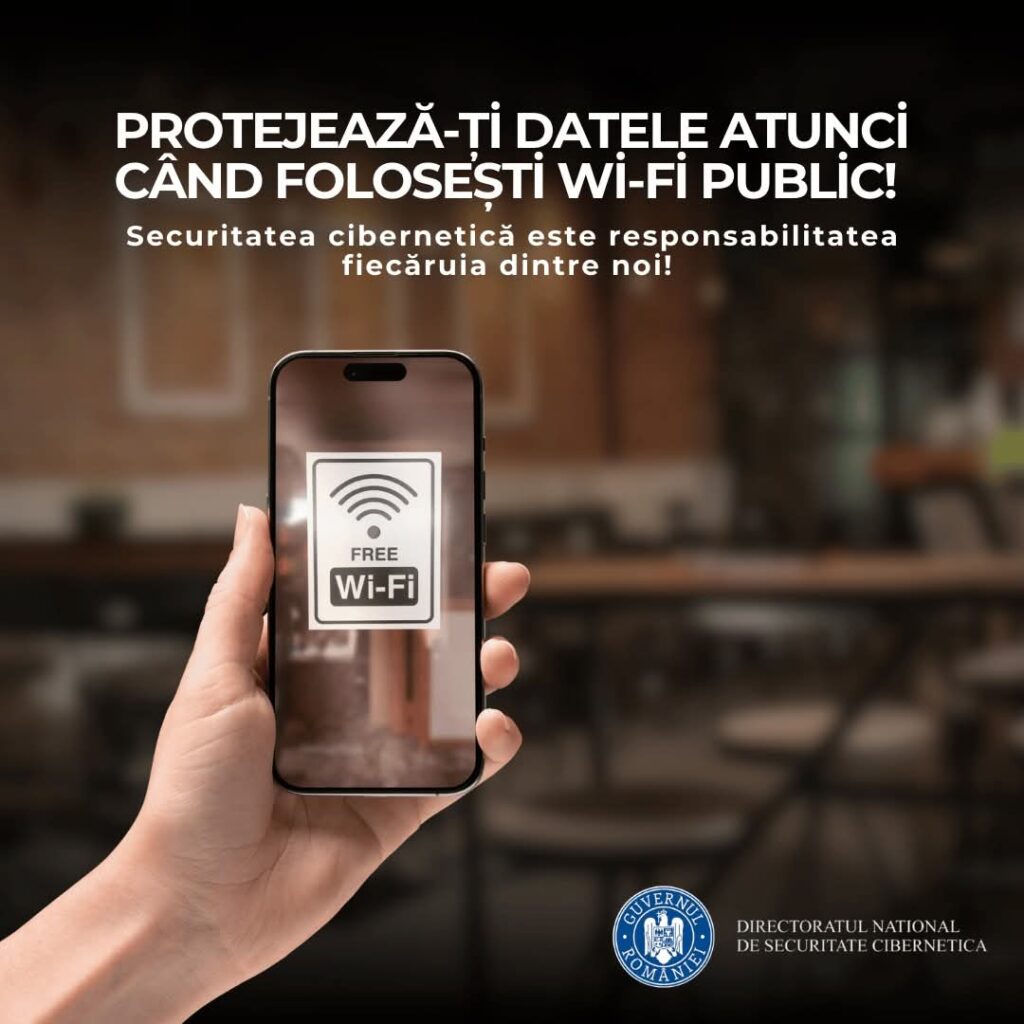 SECURITATE CIBERNETICĂ: Cum să îți protejezi datele atunci când folosești Wi-Fi public Într-o lume tot mai conectată, este nevoie de SECURITATE CIBERNETICĂ, o responsabilitate personală esențială. Rețelele Wi-Fi publice sunt frecvent vizate de atacatori cibernetici care pot intercepta cu ușurință datele tale sensibile. Fie că lucrezi de la birou sau de la distanță, este important să iei măsuri pentru a proteja informațiile tale personale și financiare.