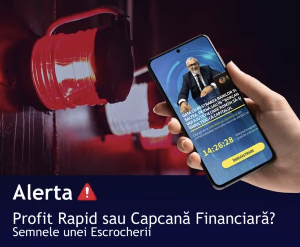 ALERTĂ! Infractorii cibernetici din România continuă să își extindă metodele de fraudă, utilizând imaginea unor persoane cu notorietate și elemente de brand ale unor instituții media