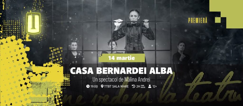 Premieră la Teatrul „Tony Bulandra” din Târgoviște: „Casa Bernardei Alba” Premieră la Teatrul „Tony Bulandra” din Târgoviște: „Casa Bernardei Alba”, pe 14 martie, la ora 19:00, un spectacol de excepție.