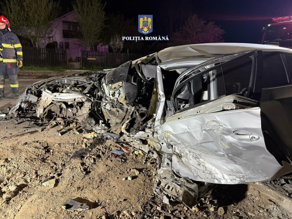 La un pas de tragedie, un accident rutier s-a produs marți seară, 9 aprilie, în jurul orei 23:00, pe Drumul Național 72A, în apropierea localității Priseaca,