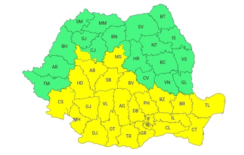 Avertizare meteo: Ploi, vijelii și grindină în județul Dâmbovița.Administrația Națională de Meteorologie a emis o atenționare Cod Galben valabilă între 26 aprilie, ora 10:00 și 27 aprilie,