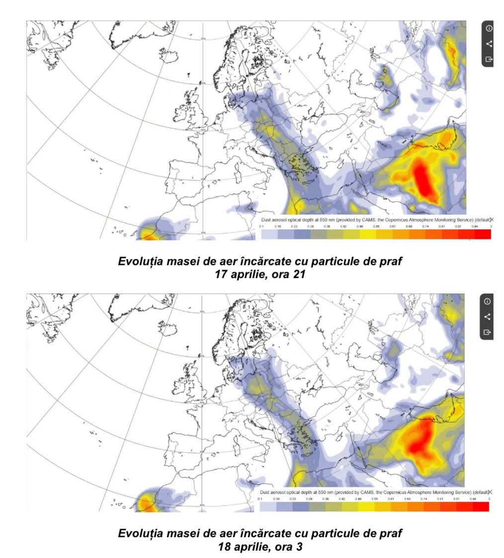 Fenomen meteo rar în orele următoare: "Ploaie însângerată", mare atenție pentru persoanele cu astm și alergii.