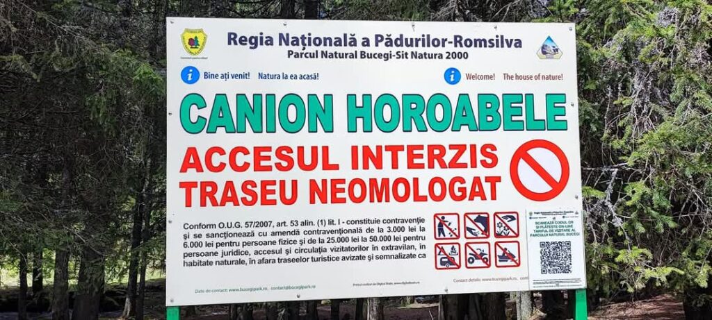 Avertisment ferm pentru turiști: Accesul în Canionul Horoabelor este interzis, amenzi de până la 50.000 de lei