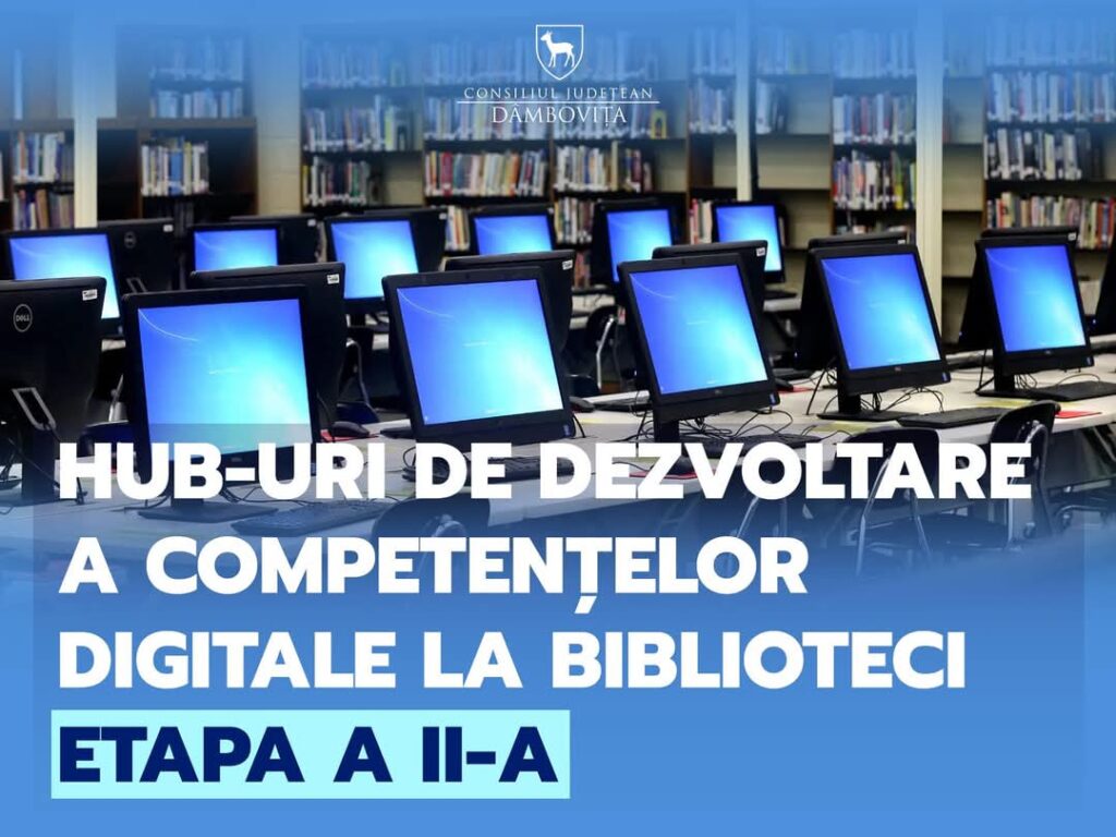 CJ Dâmbovița investește în educație digitală: 37 de biblioteci modernizate cu echipamente de ultimă generație