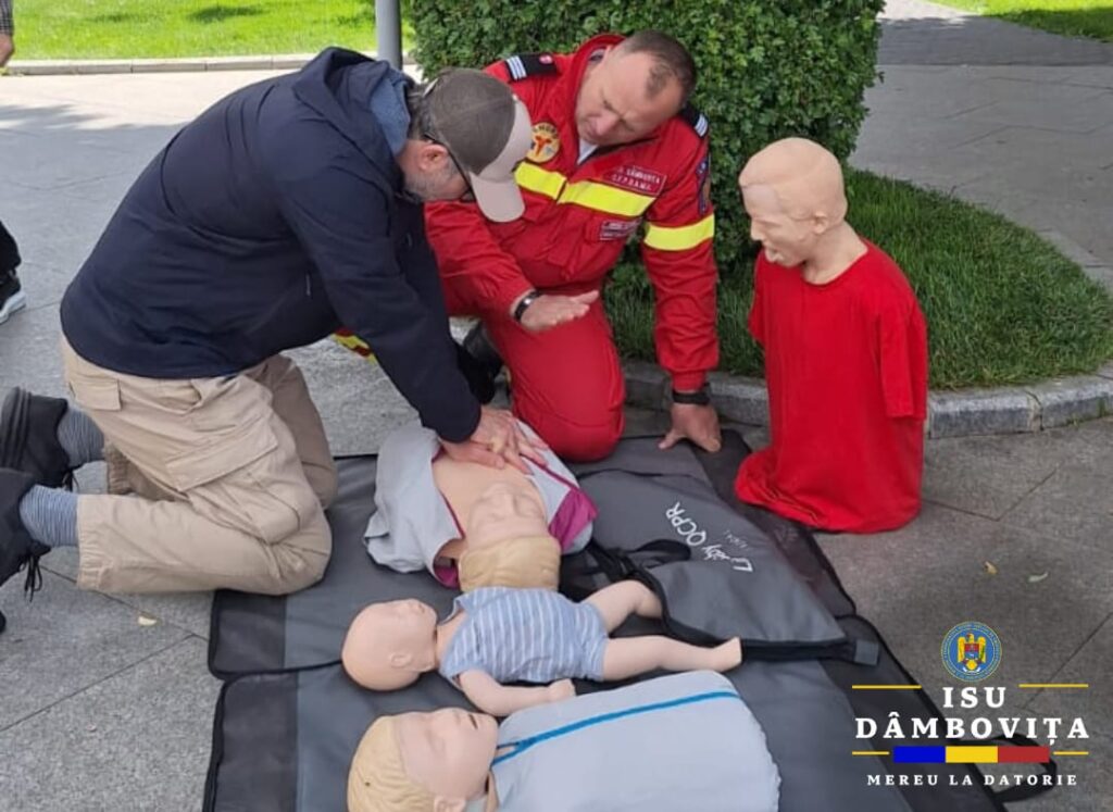 Educație pentru siguranță: ISU Dâmbovița a marcat Ziua Informării Preventive prin ateliere interactive de prim ajutor