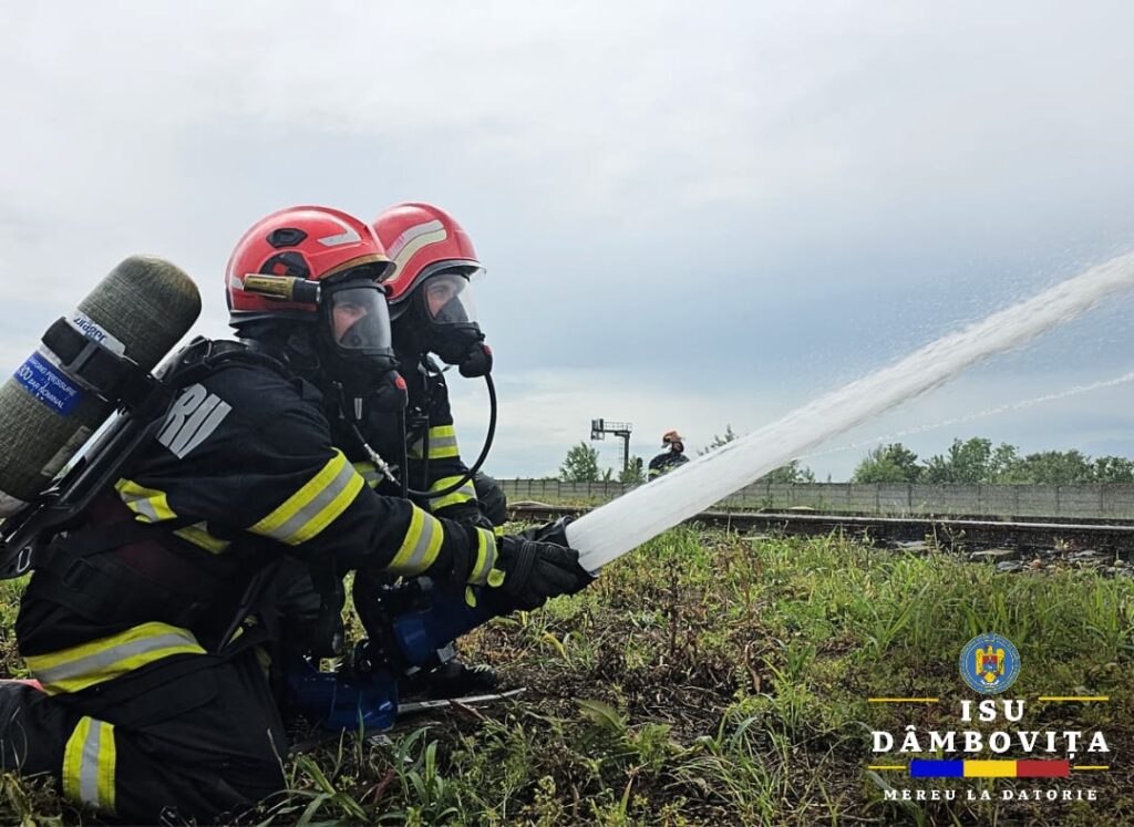 Exercițiu de amploare în comuna Conțești: Inspectoratul pentru Situații de Urgență „Basarab I” testează Planul de Urgență Externă