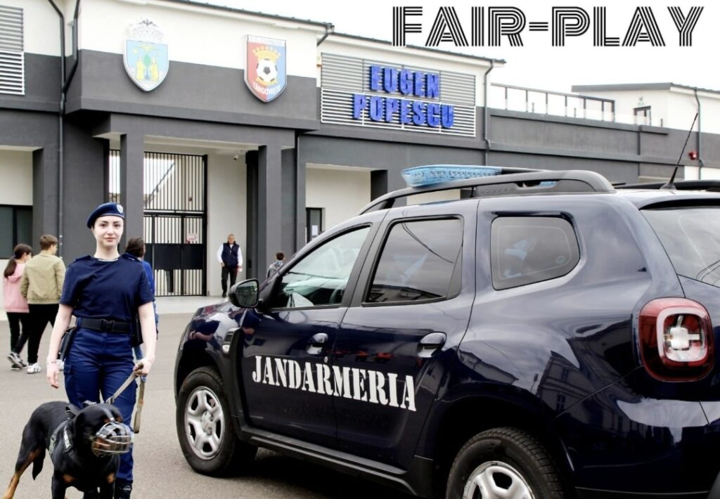 Fără incidente pe stadion: Măsuri speciale de ordine luate de Jandarmeria Dâmbovița la meciul de baraj Chindiei- Dumbrăvița Fără incidente pe stadion: Măsuri speciale de ordine luate de Jandarmeria Dâmbovița la meciul de baraj Chindiei- Dumbrăvița