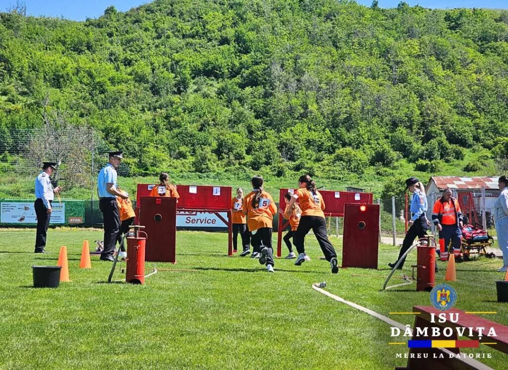Lecții de viață și performanță la concursul „Prietenii pompierilor”, în județul Dâmbovița