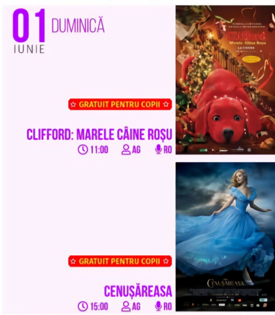 Magie de 1 Iunie la Târgoviște: Filme gratuite pentru toți copiii la Cinema Independența!