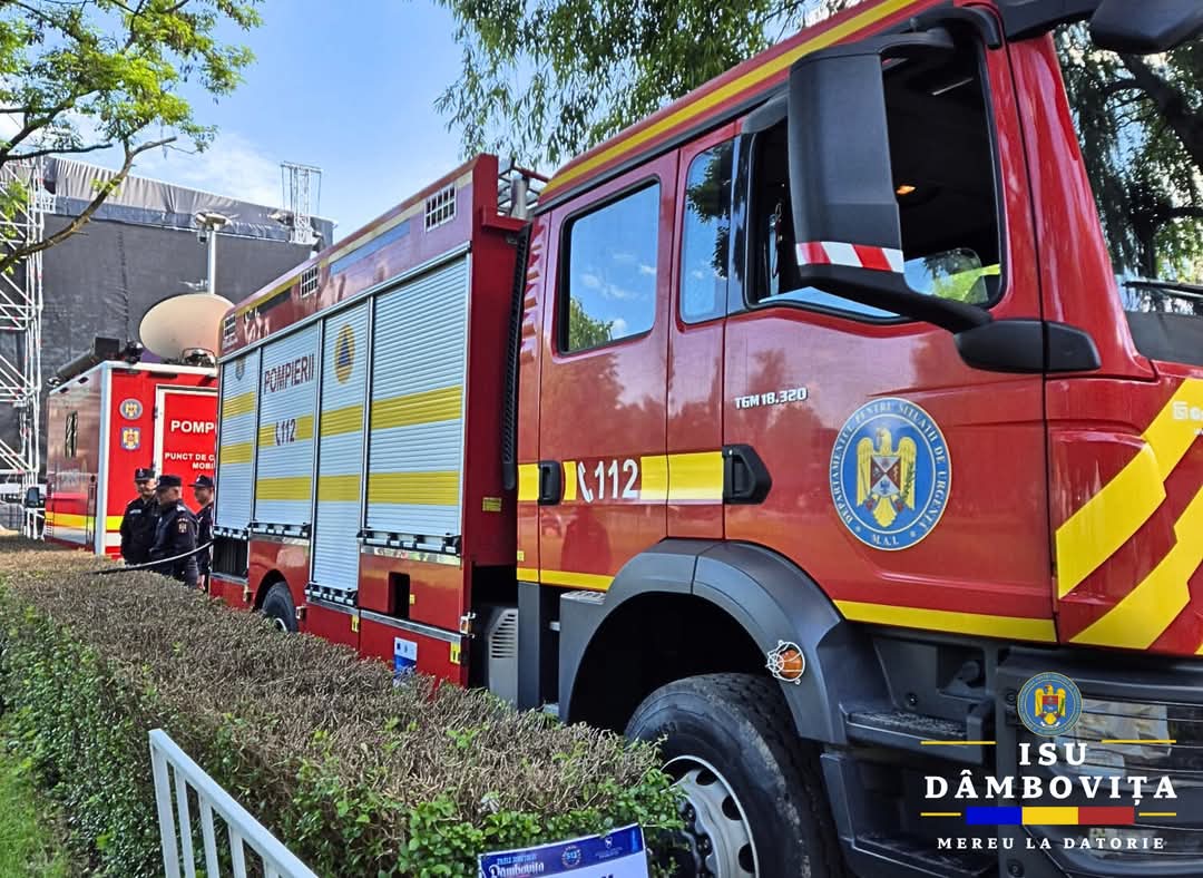 Pompierii dâmbovițeni, la datorie în timpul Zilelor Județului Dâmbovița!