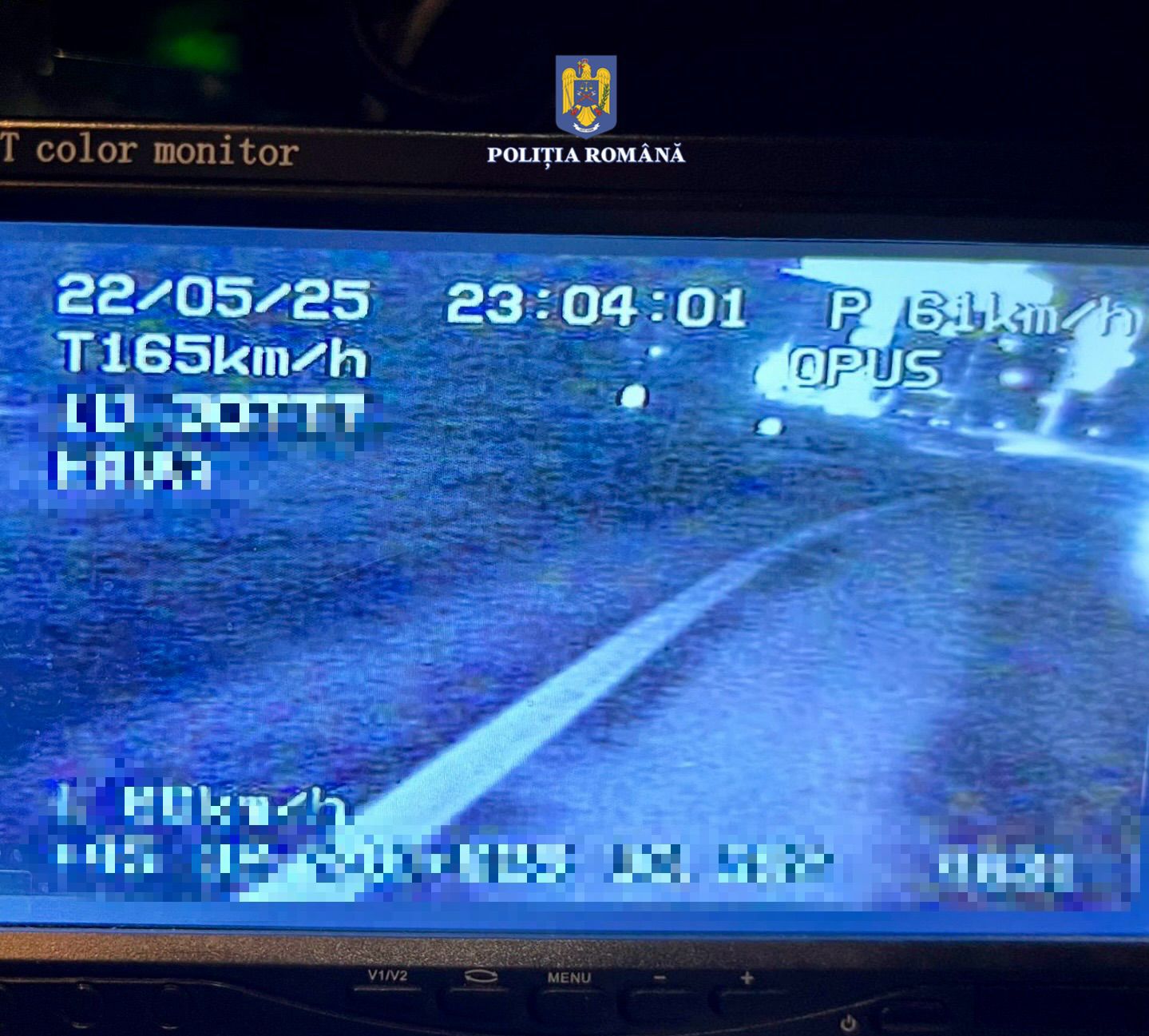 Șofer prins cu 165 km/h în Voinești, tras pe dreapta de polițiști înainte să provoace o tragedie