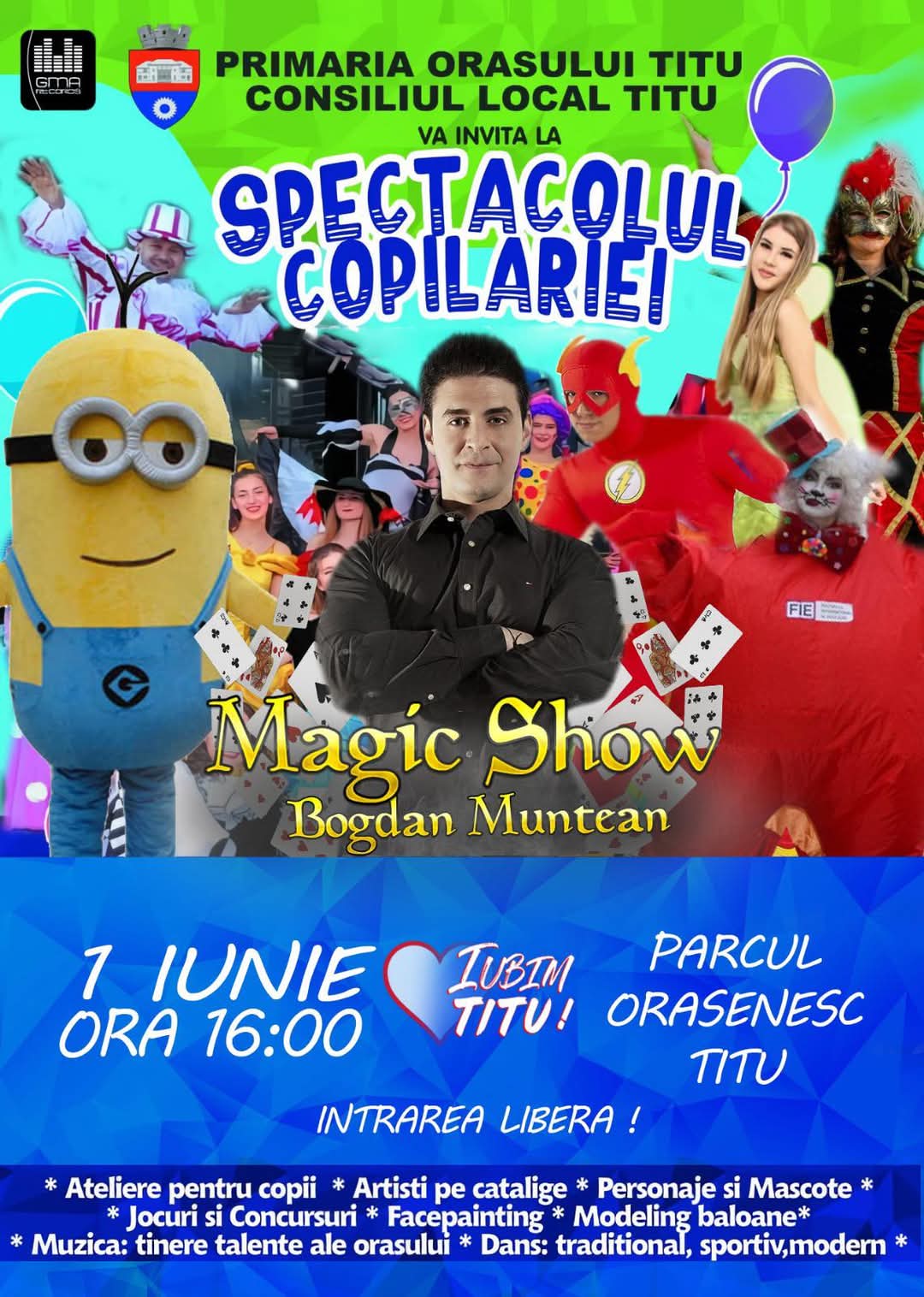 Titu sărbătorește copilăria cu un eveniment de poveste pe 1 iunie!