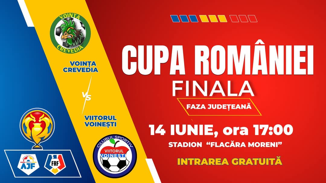 Marea Finală a Cupei României – Dâmbovița 2025: Voința Crevedia - Viitorul Voinești
