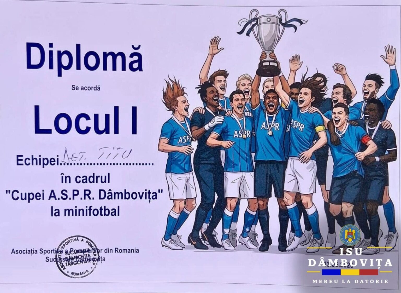 Pompierii din Dâmbovița și-au disputat trofeul Cupei A.S.P.R. la minifotbal! Pompierii din Dâmbovița și-au disputat trofeul Cupei A.S.P.R. la minifotbal!