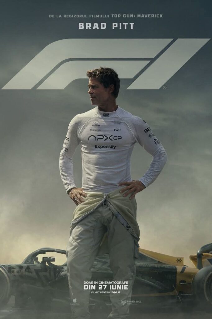 Superproducție Hollywood la Cinema Independența din Târgoviște: Brad Pitt în cel mai spectaculos film despre Formula 1