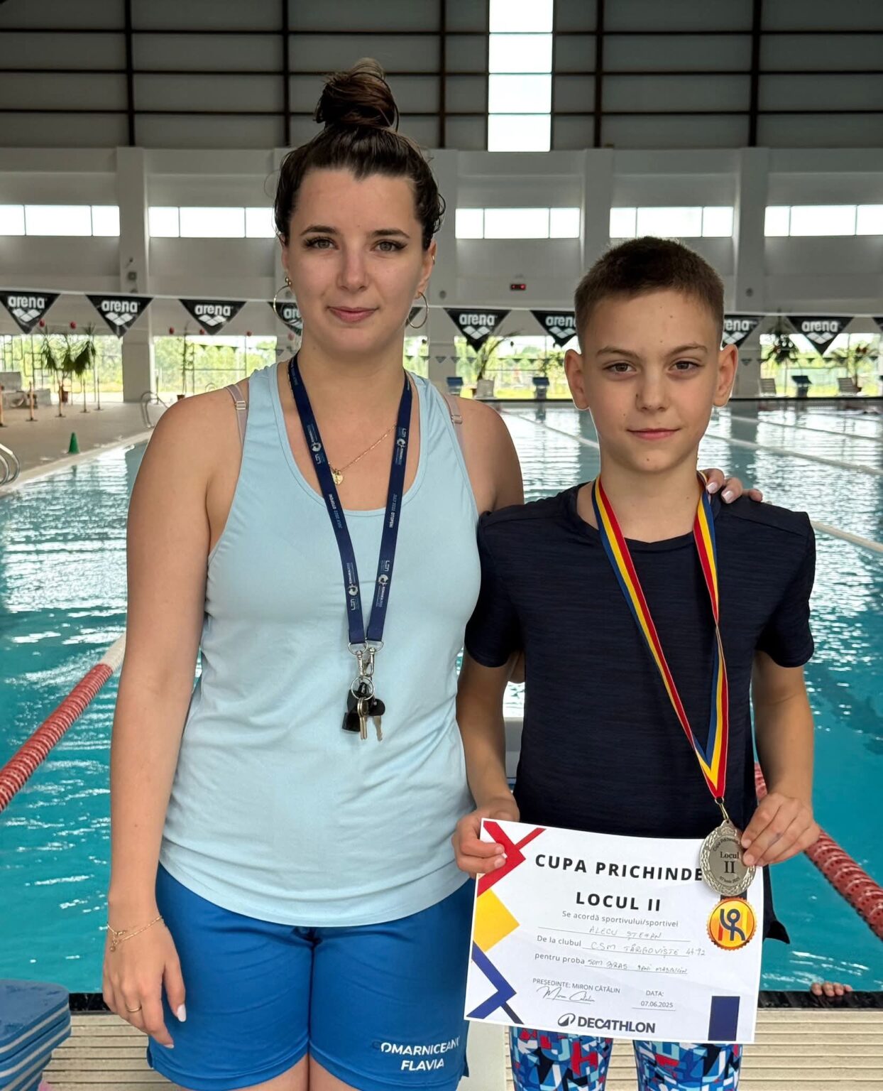 Târgoviște are viitor la înot: Ștefan Alecu, medalie de argint la Cupa Prichindel