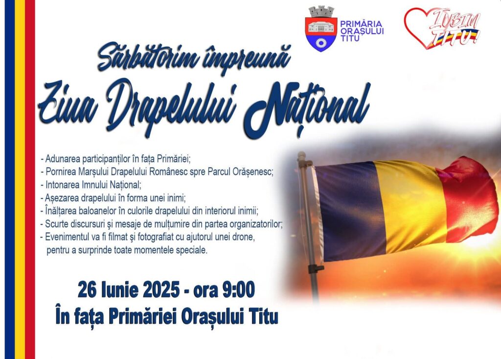 Tradiție, emoție și mândrie românească: Titu celebrează IA și Drapelul Național – două zile speciale pentru comunitate