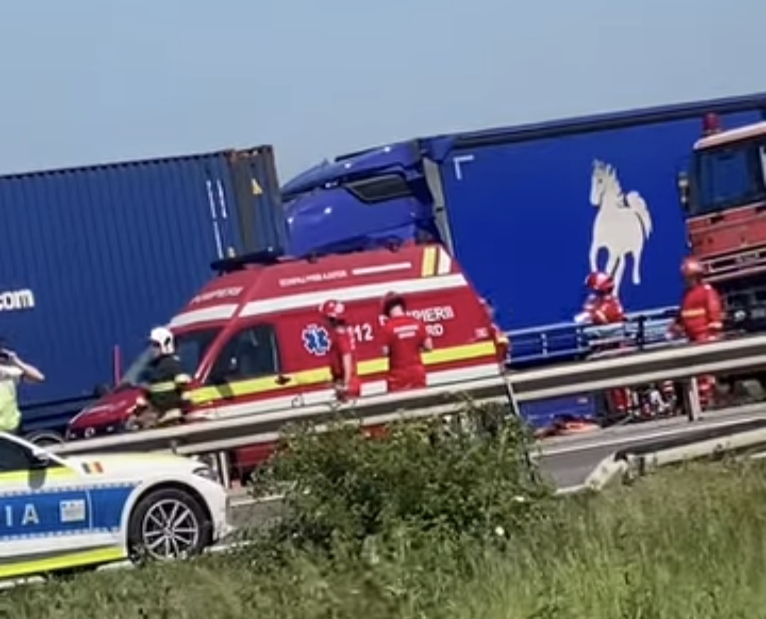 Tragedie pe A1, sensul spre Pitești: Un minor a murit, șase persoane au fost rănite, Planul Roșu de Intervenție, activat de ISU Dâmbovița
