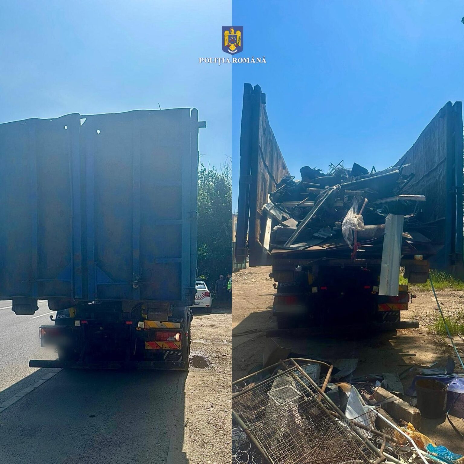  Transport ilegal de deșeuri la Târgoviște: 8 tone descoperite fără acte, amendă usturătoare și autoutilitară confiscată
