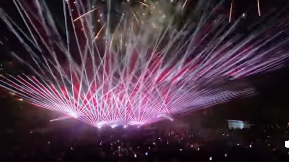 Un spectaculos show de lasere și artificii de Zilele Județului Dâmbovița