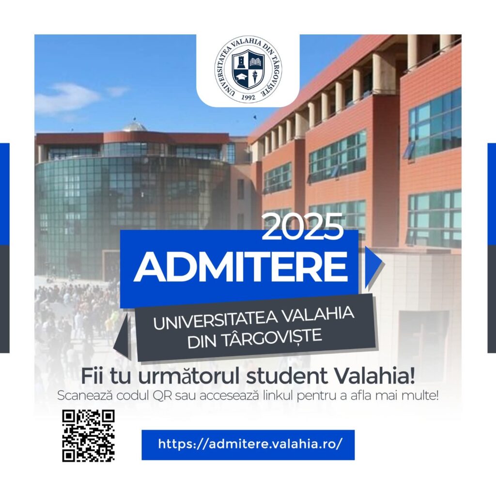 Universitatea Valahia Târgoviște dă startul înscrierilor pentru Admiterea 2025 Universitatea Valahia Târgoviște dă startul înscrierilor pentru Admiterea 2025