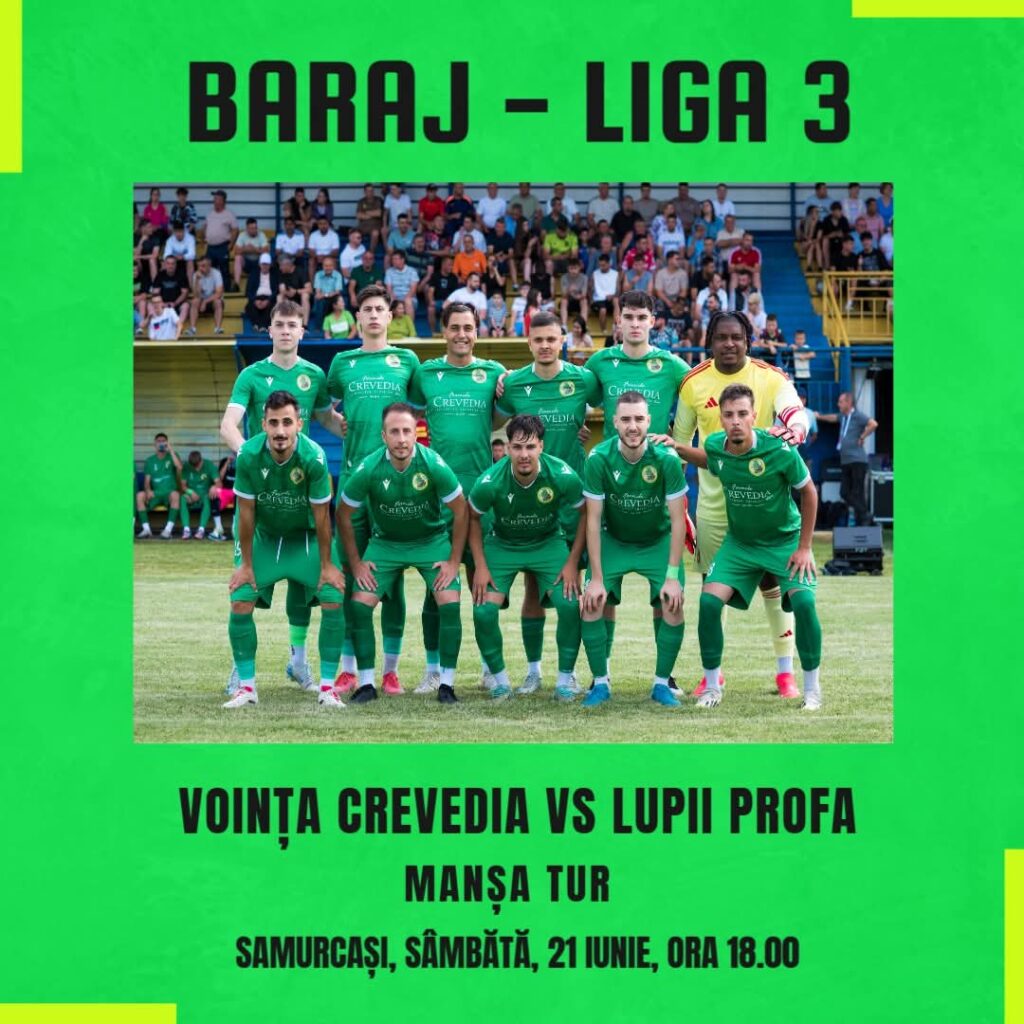 Voința Crevedia, pregătită pentru barajul de promovare în Liga 3! Voința Crevedia, pregătită pentru barajul de promovare în Liga 3!