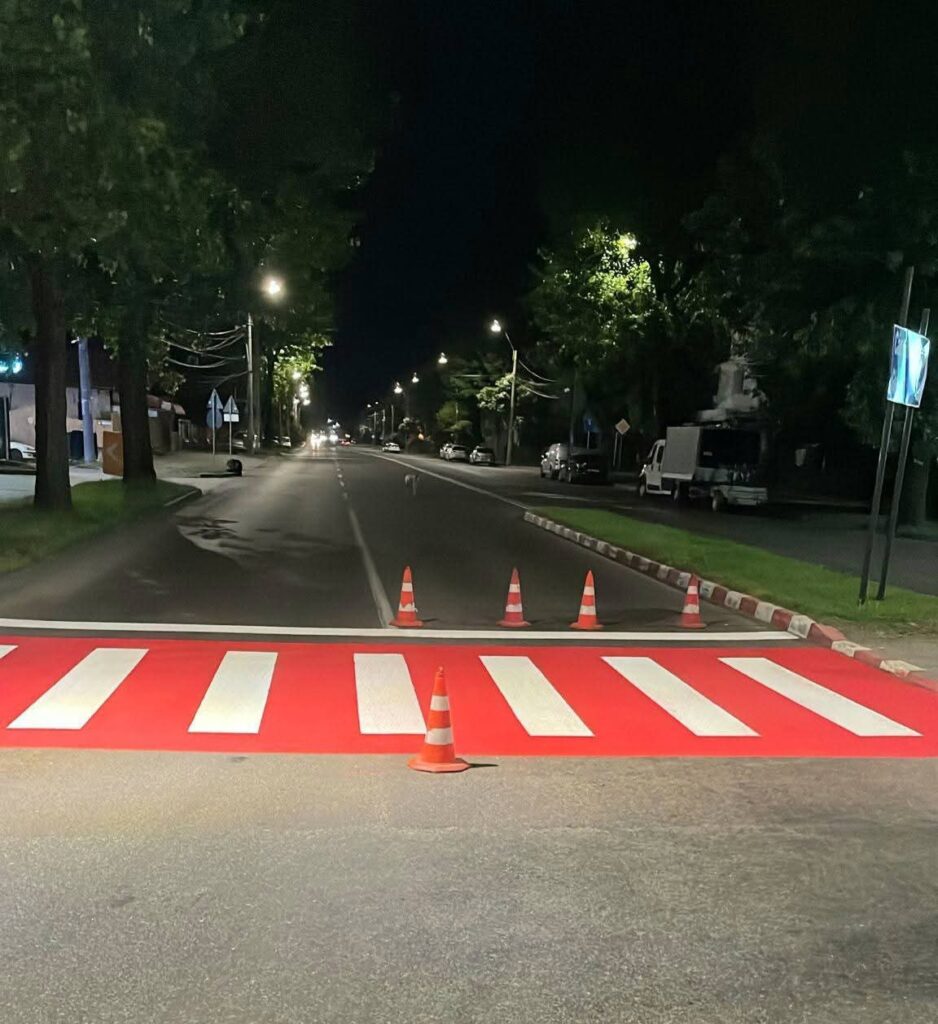 La Târgoviște, marcaje rutiere refăcute în tot orașul