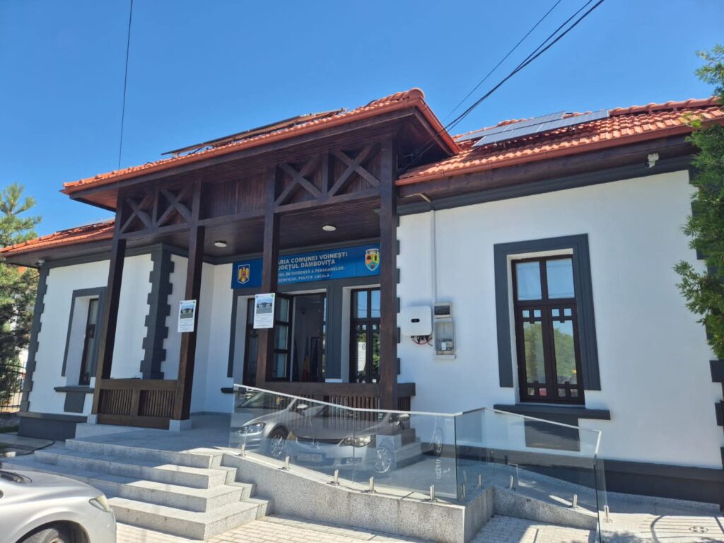 Comuna Voinești are sediu nou și modern pentru Serviciul Public Comunitar Local de Evidență a Persoanelor, Compartimentul Stare Civilă și Poliția Locală