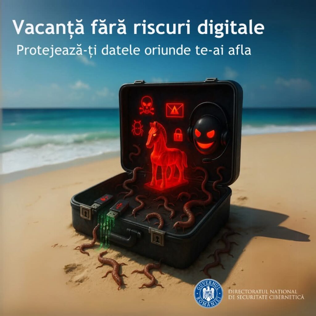 DNSC avertizează: Vacanțele sunt sezon de vârf pentru atacurile cibernetice DNSC avertizează: Vacanțele sunt sezon de vârf pentru atacurile cibernetice.