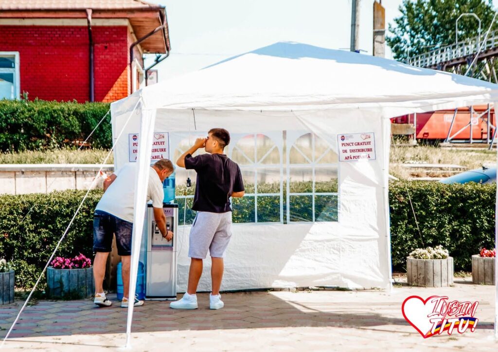 Primăria Titu a activat puncte de prim-ajutor și distribuție apă, în contextul valului de căldură