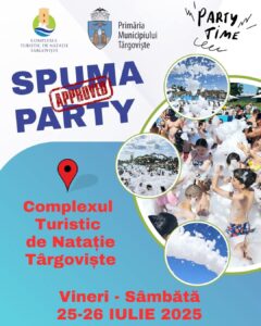 Târgoviște se distrează în spumă la Complexul Turistic de Natație:  Vineri și sâmbătă, Spuma Party revine cu forțe proaspete