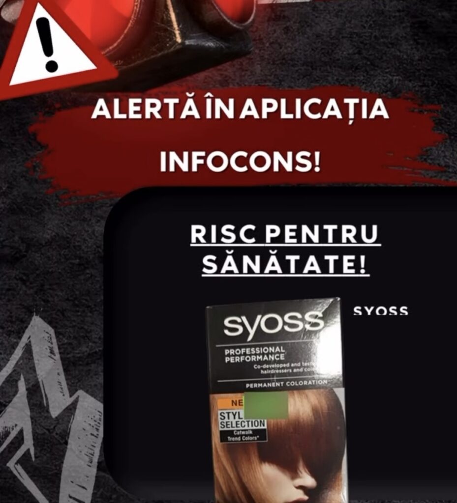 Atenție! Vopsea de păr marca Syoss – culoare roșie, vizată de o alertă europeană de risc chimic
