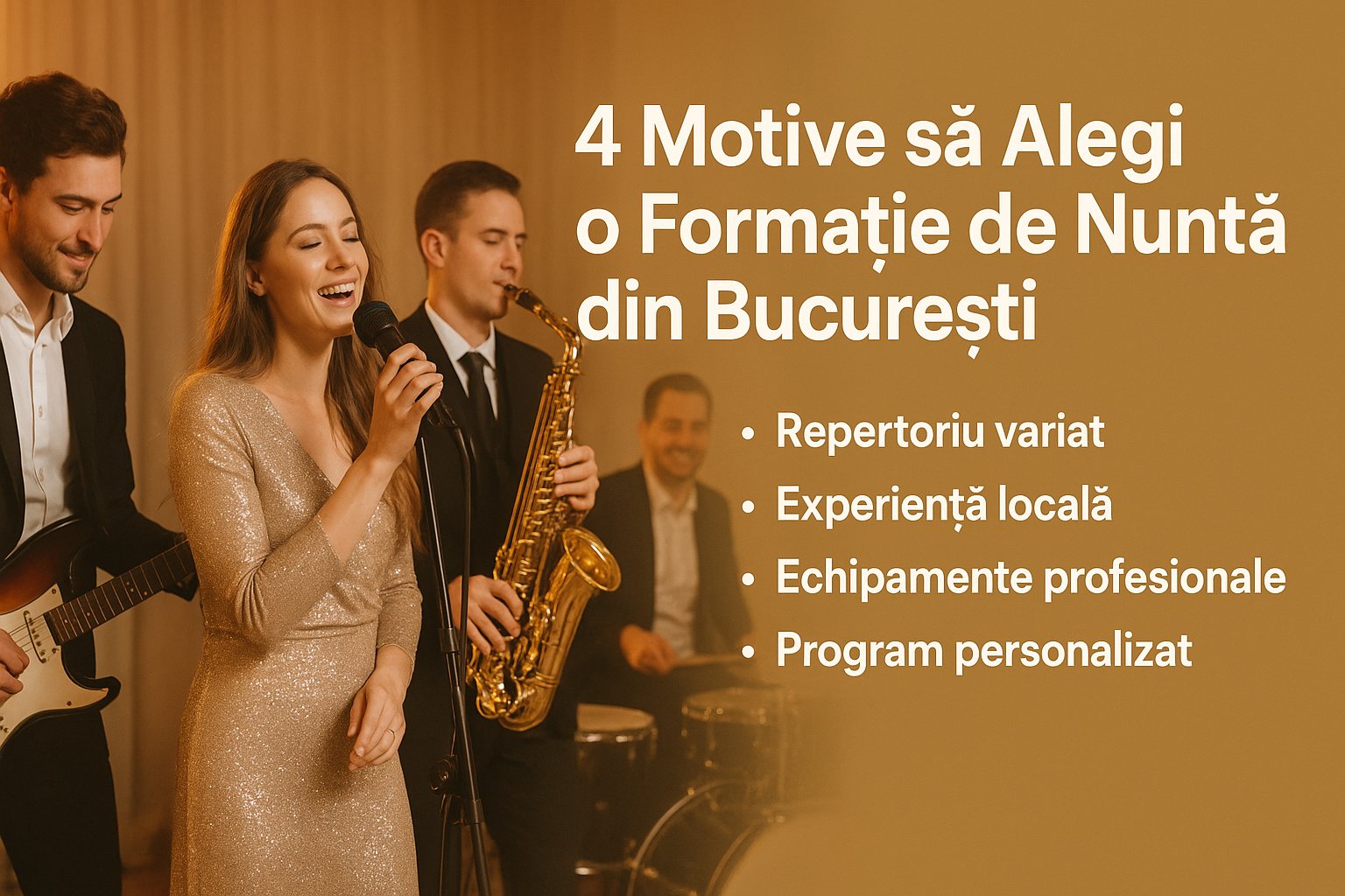 4 Motive să Alegi o Formație de Nuntă din București