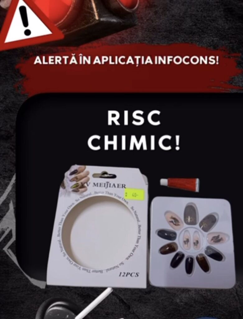 Avertisment InfoCons: Seturile de unghii false VV MEIJIAER, risc chimic grav pentru sănătate Avertisment InfoCons: Seturile de unghii false VV MEIJIAER, risc chimic grav pentru sănătate