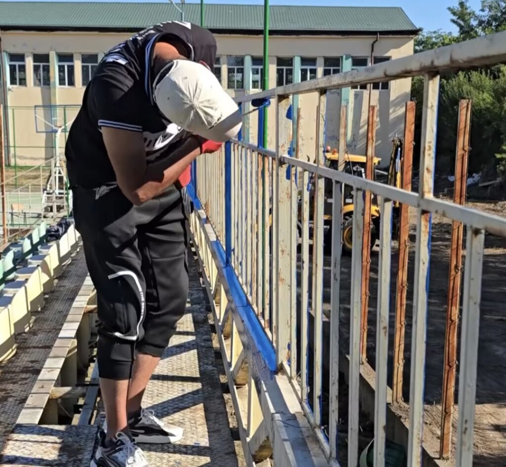 Lucrări de modernizare la baza sportivă a Liceului Teoretic „I.C. Vissarion” din Titu