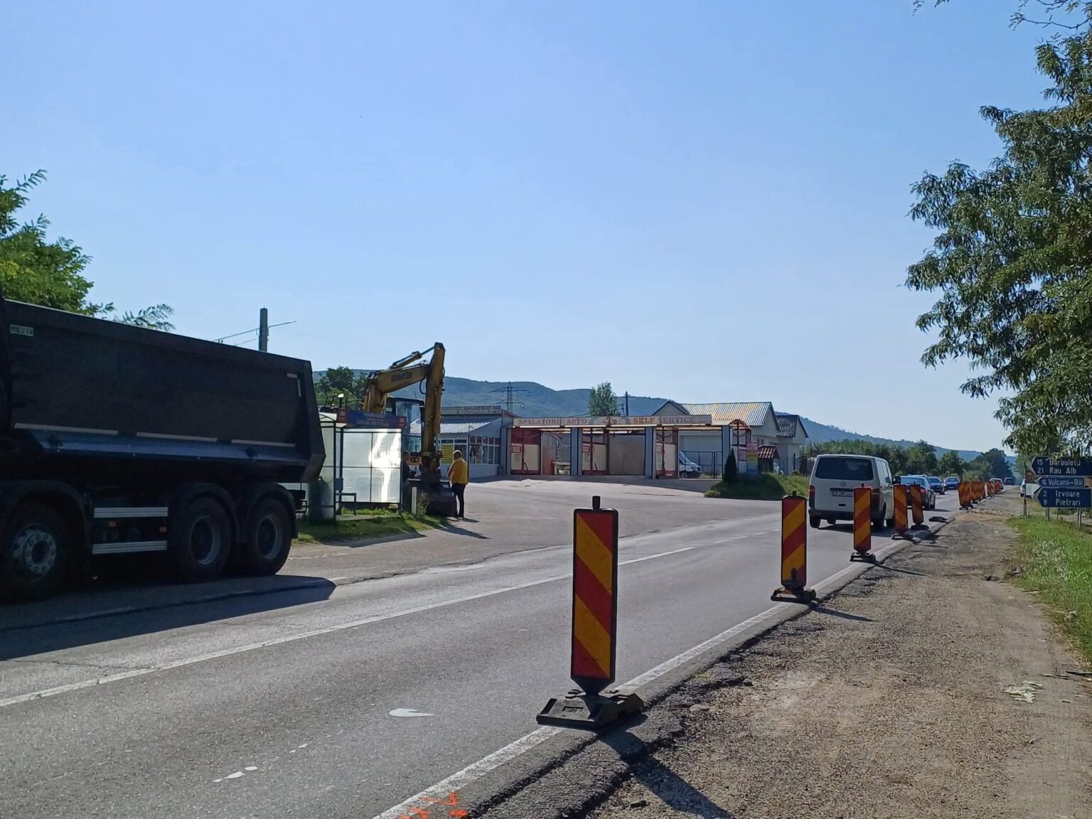 Lucrări de modernizare pe DN72A în Voinești pentru creșterea siguranței circulației Lucrări de modernizare pe DN72A în Voinești pentru creșterea siguranței circulației