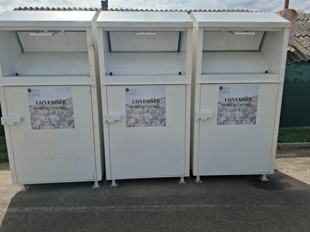 Puncte de colectare pentru haine uzate, amenajate de Primăria I.L. Caragiale