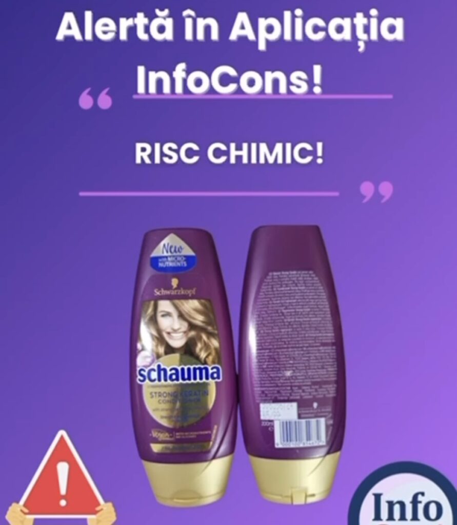 Alertă consumatori: Balsam de păr Schwarzkopf, 250 ml – risc chimic!