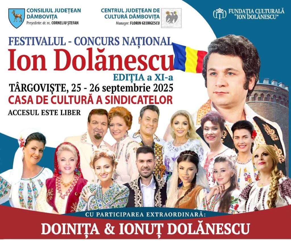 La Târgoviște, astăzi începe ediția a XI-a a Festivalului „Ion Dolănescu”, două zile de muzică și talent românesc