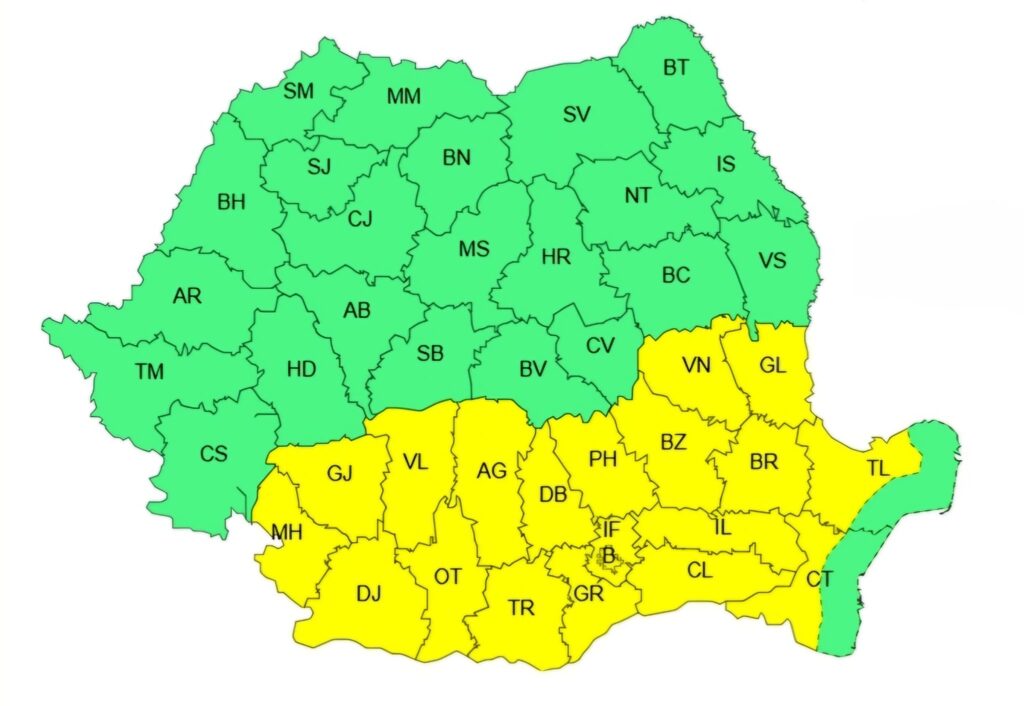 Val de căldură în Dâmbovița: COD GALBEN pentru 3 septembrie