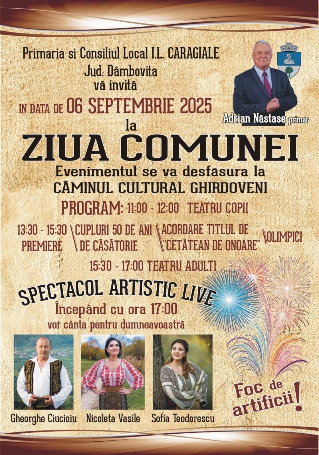Ziua Comunei I.L. Caragiale, sărbătoare pentru întreaga comunitate Ziua Comunei I.L. Caragiale, sărbătoare pentru întreaga comunitate