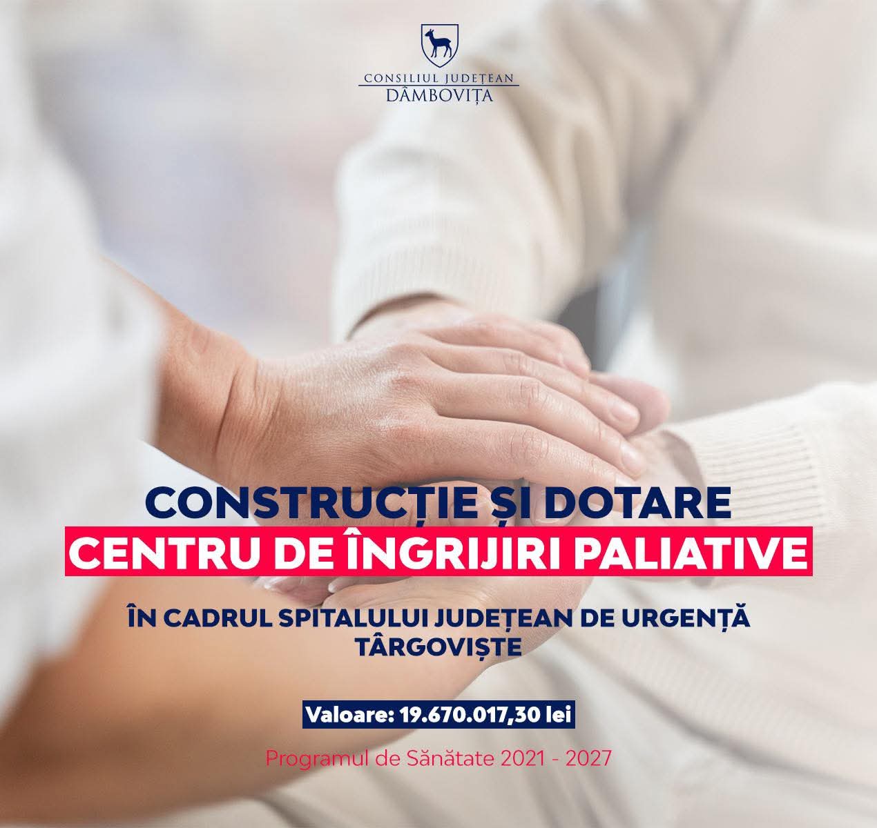CJ Dâmbovița investește în sănătate, un nou Centru de îngrijiri paliative la Gura Ocniței