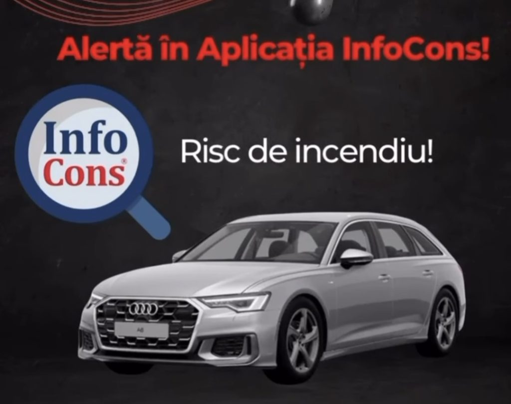 Alertă InfoCons: Risc de incendiu la bateriile înaltă tensiune ale anumitor modele Audi Alertă InfoCons: Risc de incendiu la bateriile înaltă tensiune ale anumitor modele Audi